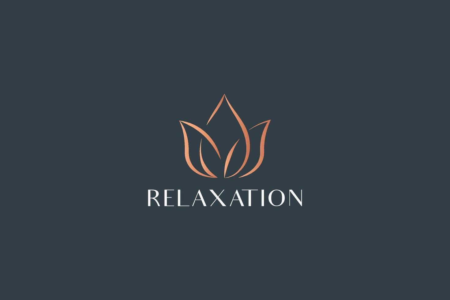 relaxation logo yoga spa bien-être beauté en bonne santé se soucier boutique mode bijoux vecteur