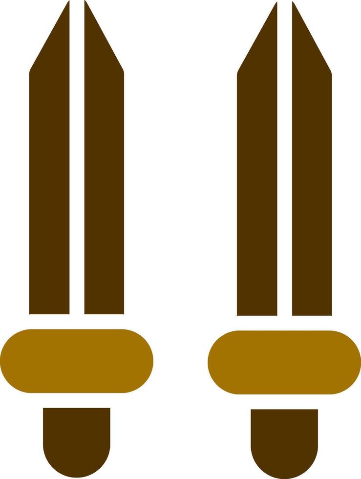 conception d'icônes créatives d'épées vecteur