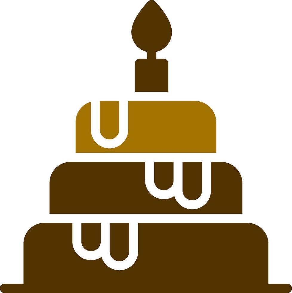 mariage gâteau Créatif icône conception vecteur