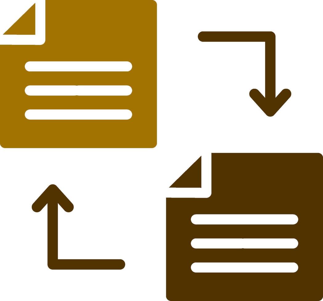 conception d'icône créative de transfert de fichier vecteur