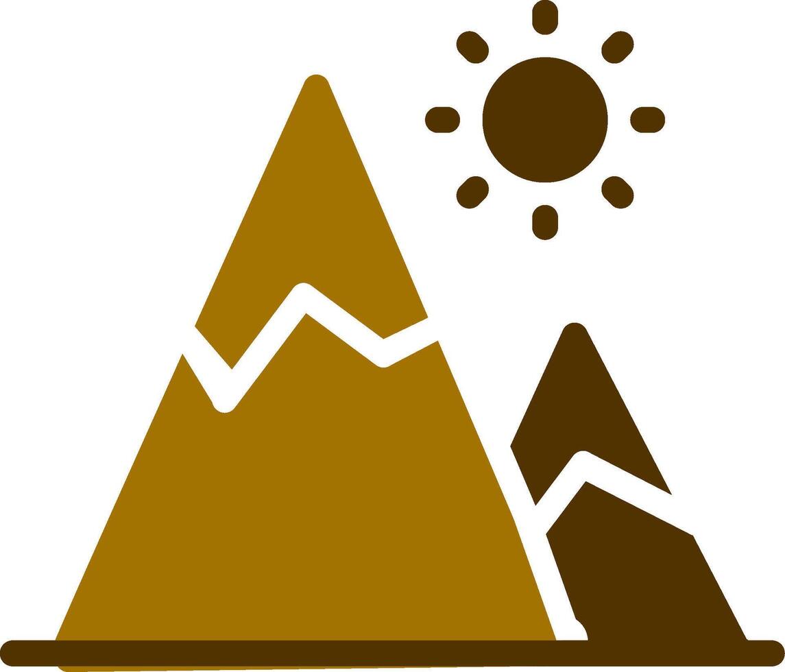 conception d'icône créative de montagne vecteur