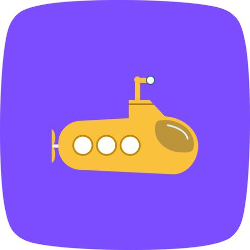Icône de sous-marin de vecteur