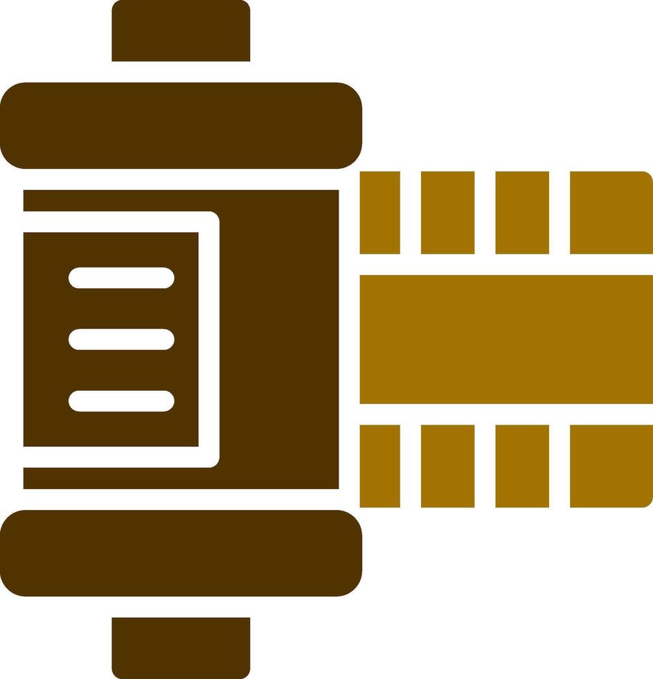 conception d'icône créative de rouleau de film vecteur