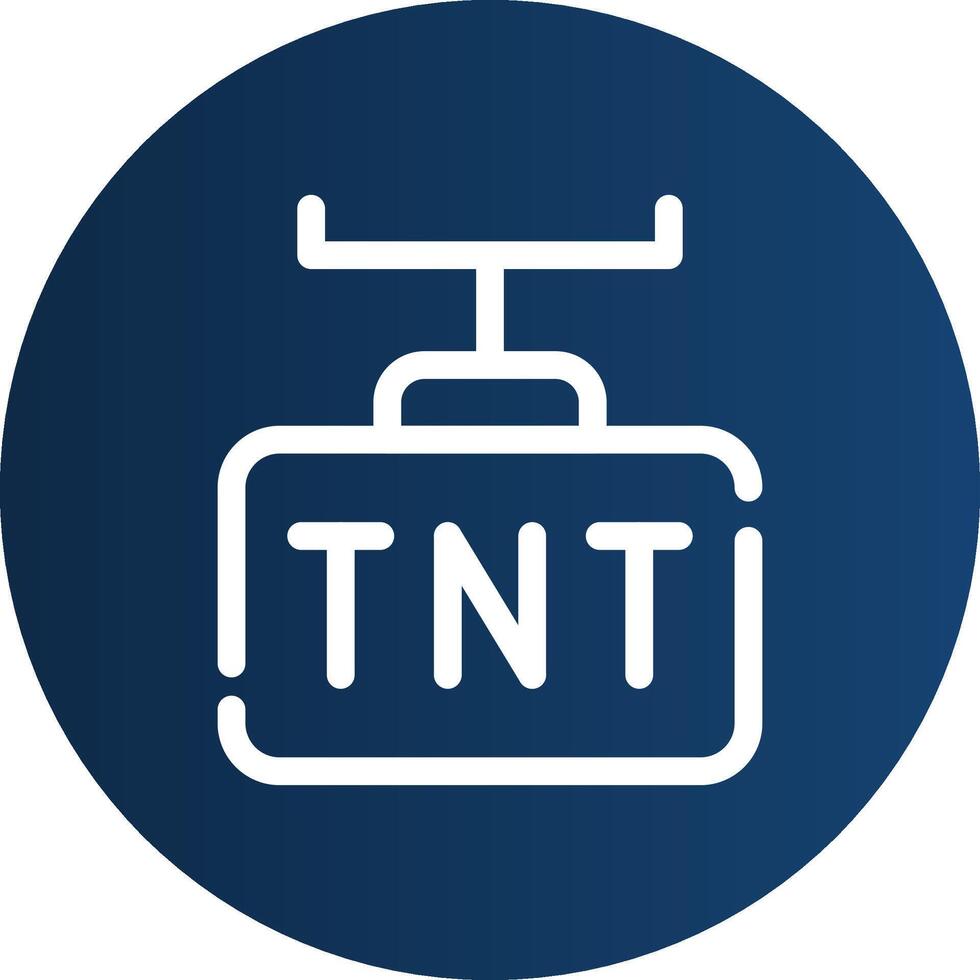 conception d'icône créative tnt vecteur