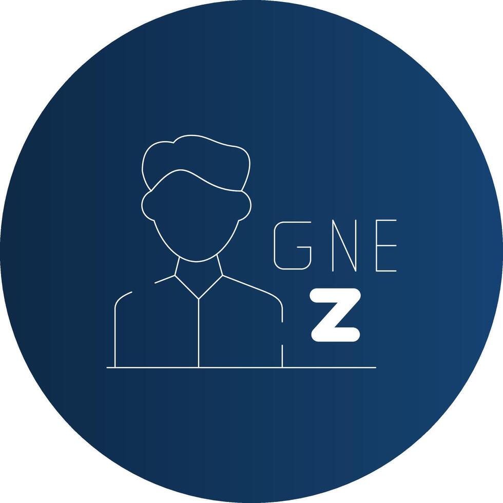 gen z Masculin Créatif icône conception vecteur