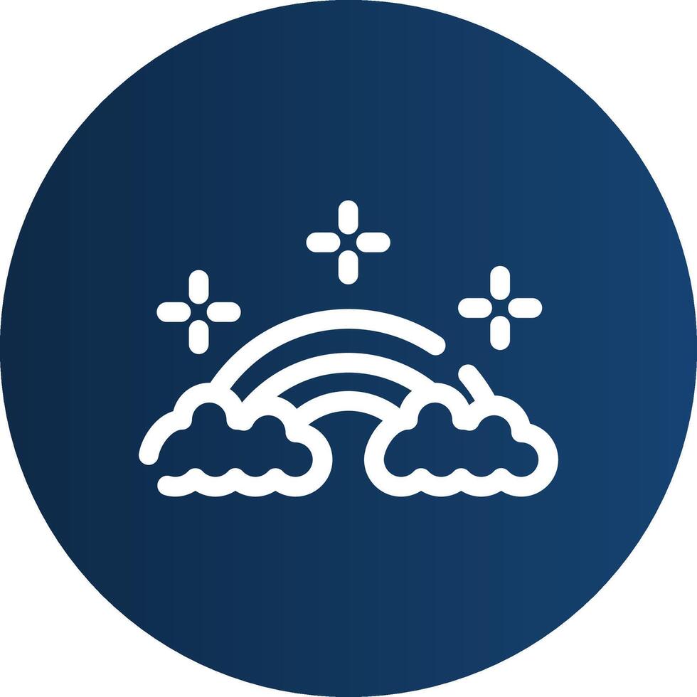 conception d'icône créative arc-en-ciel vecteur