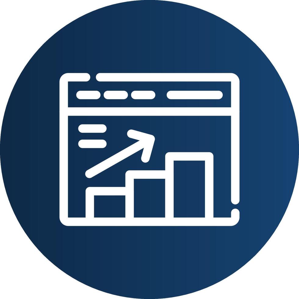 conception d'icône créative de statistiques vecteur