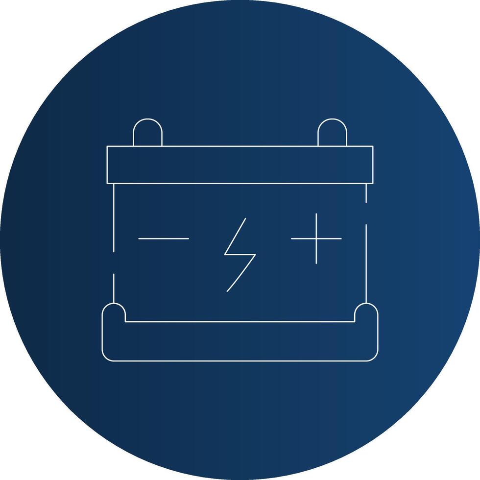 conception d'icône créative de batterie vecteur