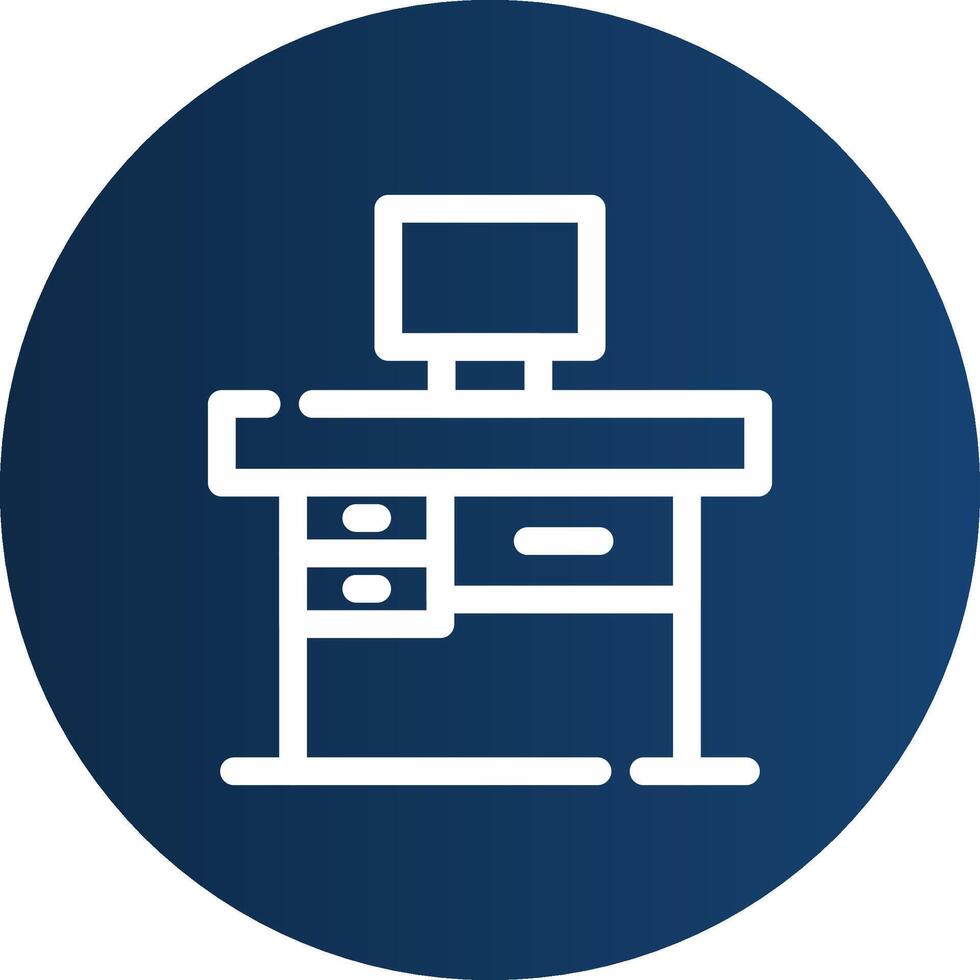 conception d'icône créative de table de bureau vecteur