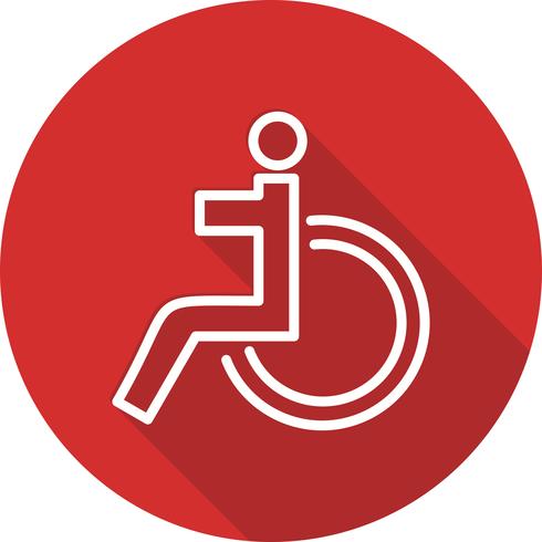 Icône de vecteur handicapé