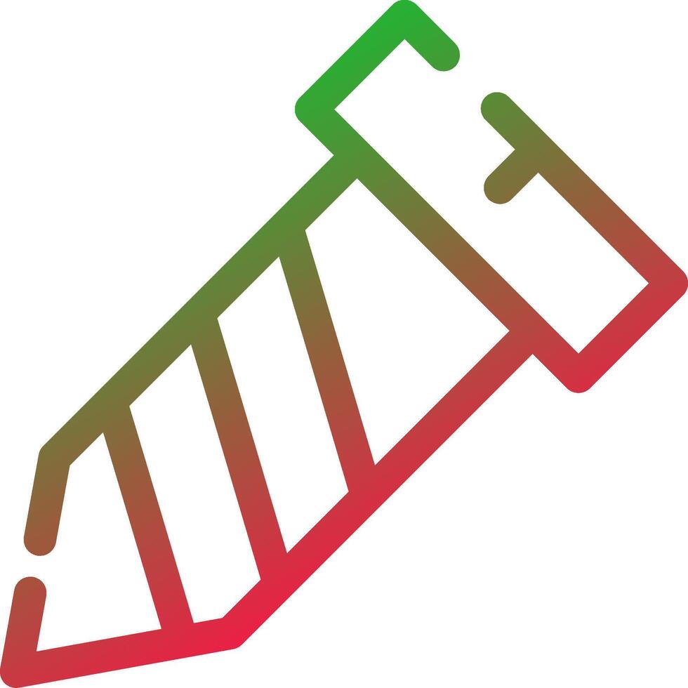 ligne rouge et vert pente vecteur