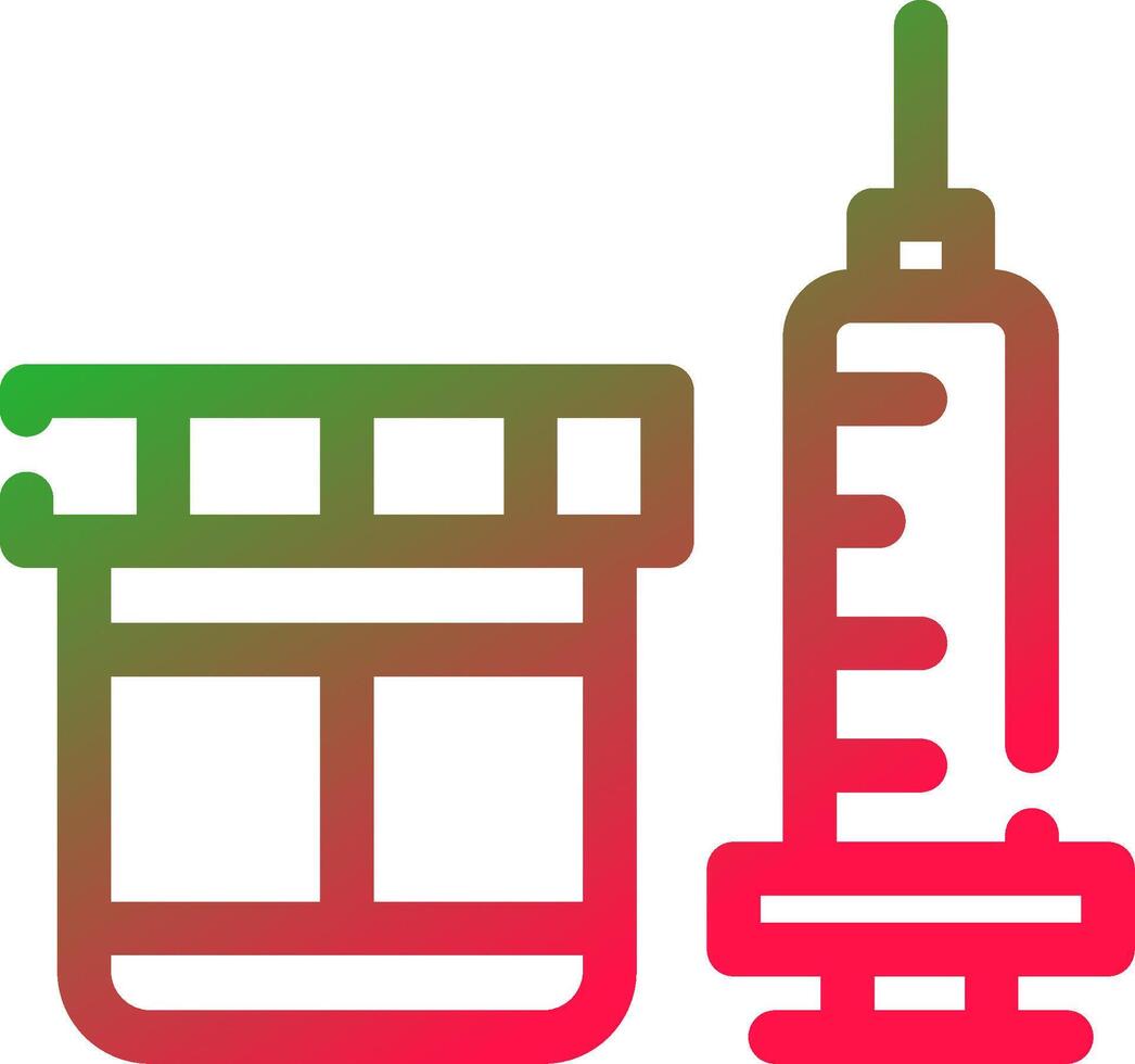 conception d'icône créative de vaccin vecteur