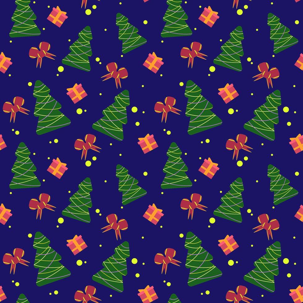 motif de noël coloré sans soudure de vecteur