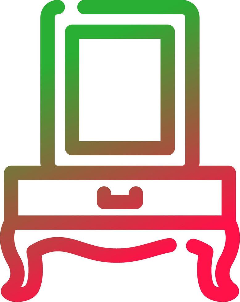 conception d'icône créative de commode vecteur