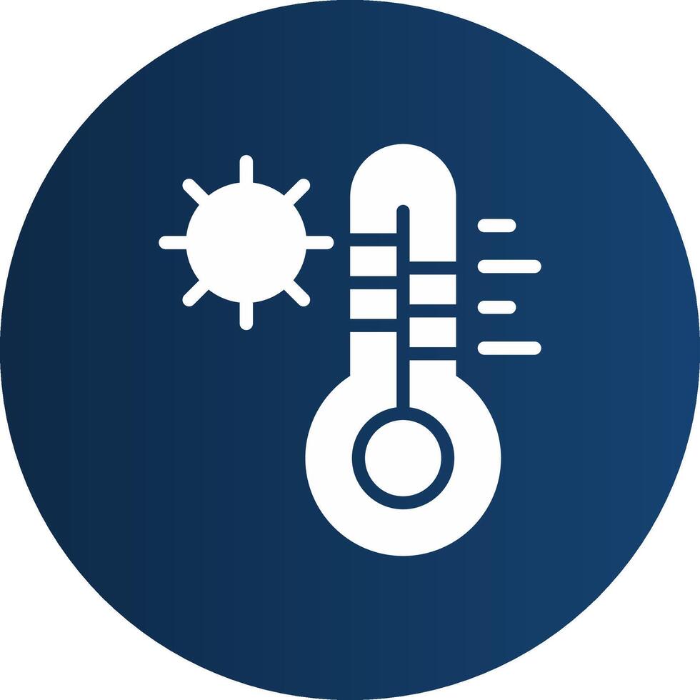 conception d'icône créative de température chaude vecteur