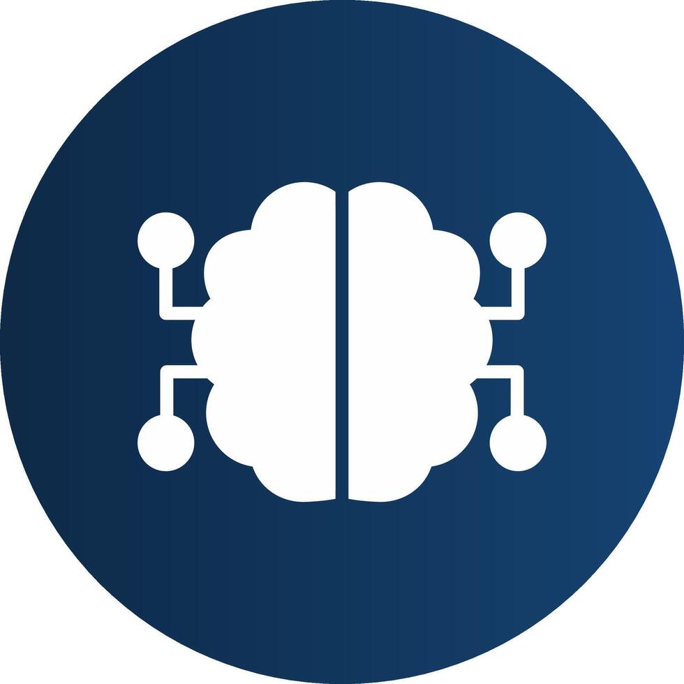 les neurones circuit Créatif icône conception vecteur