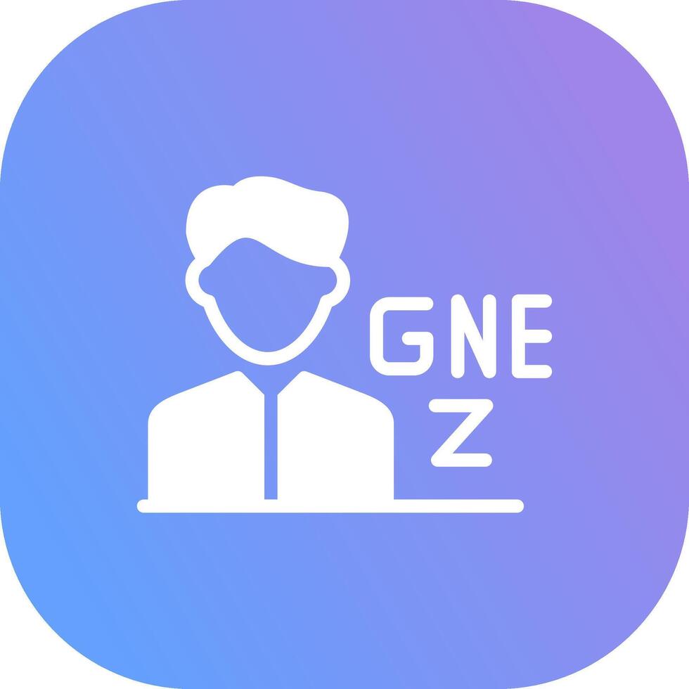 gen z Masculin Créatif icône conception vecteur