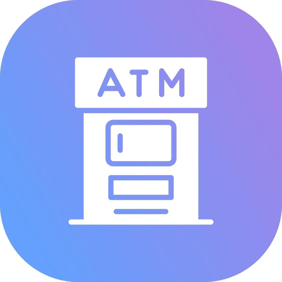 conception d'icône créative atm vecteur