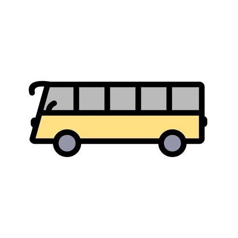 Icône de bus de vecteur