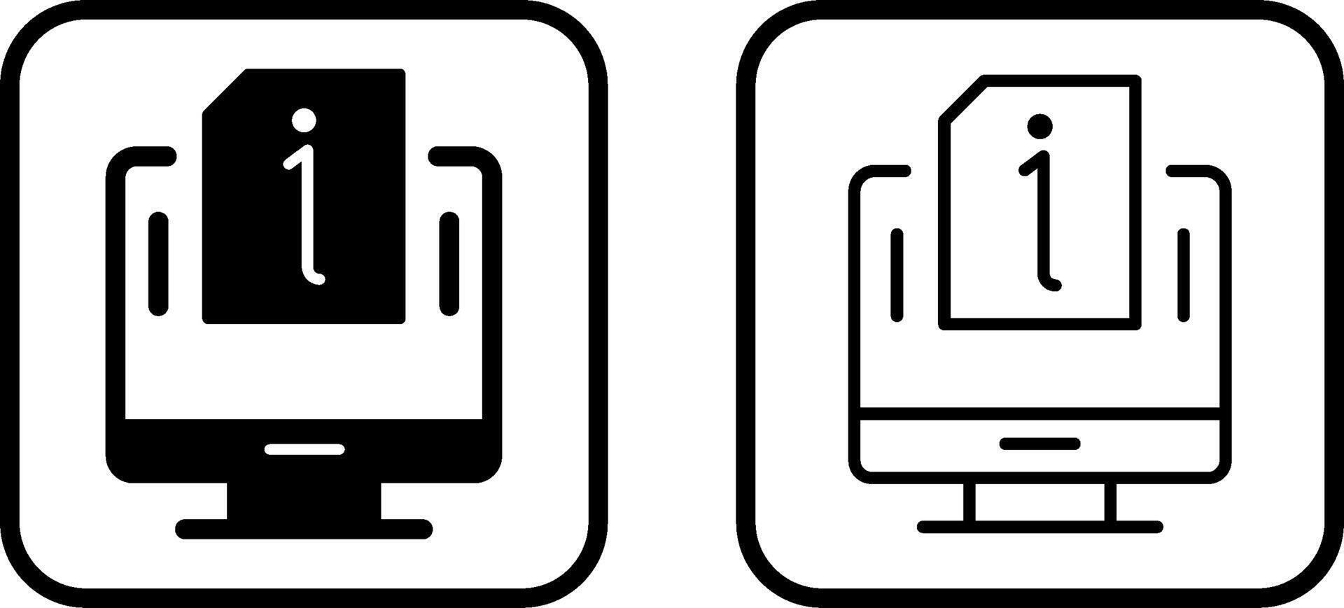 icône de vecteur d'informations