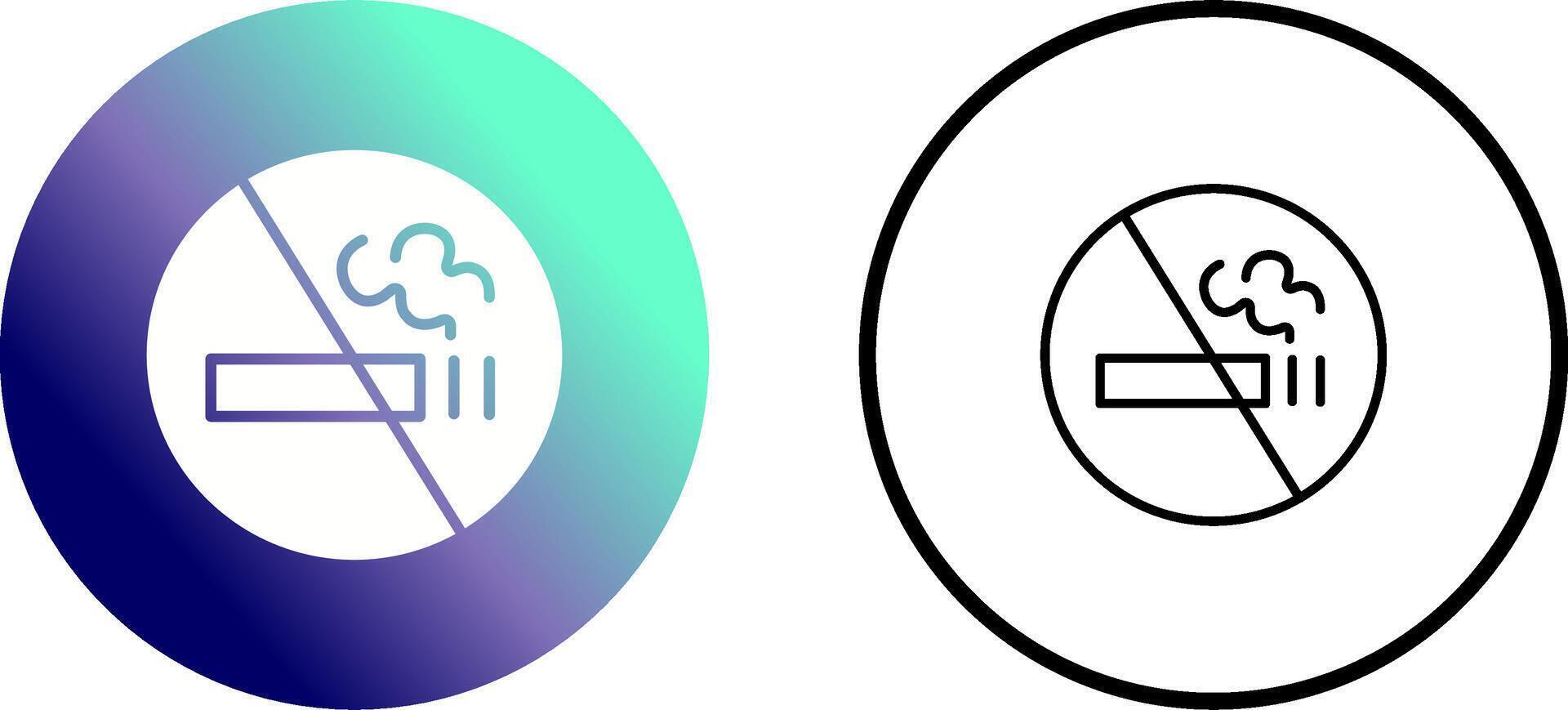 icône de vecteur de signe non fumeur