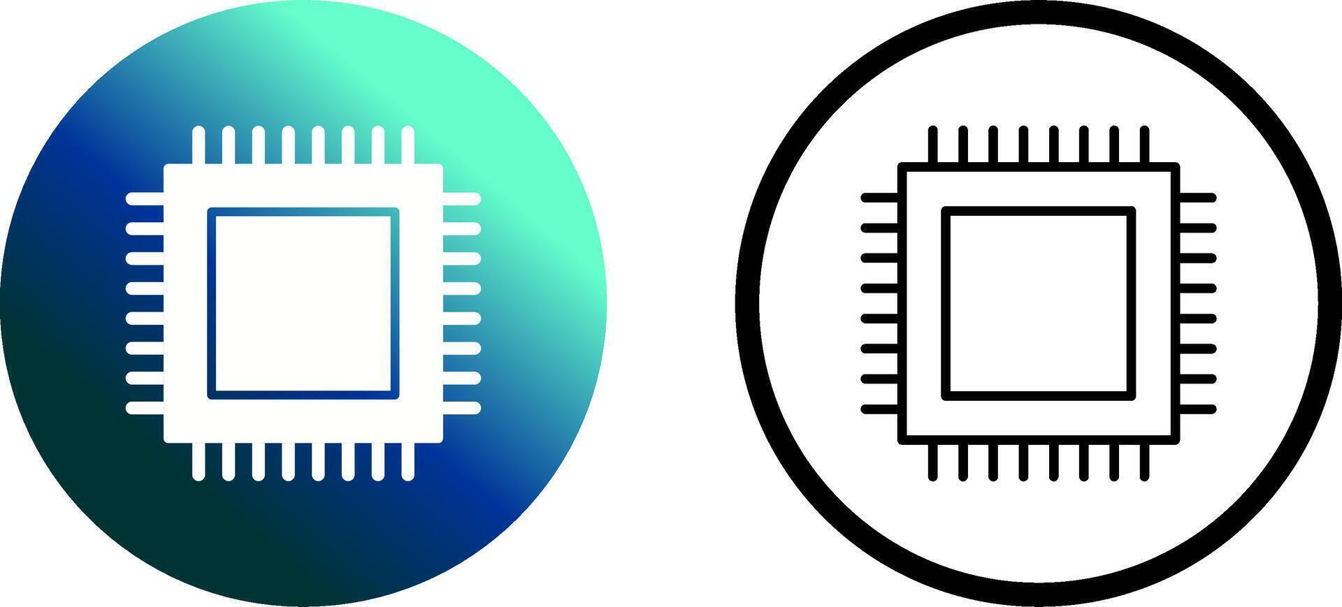 icône de vecteur de processeur