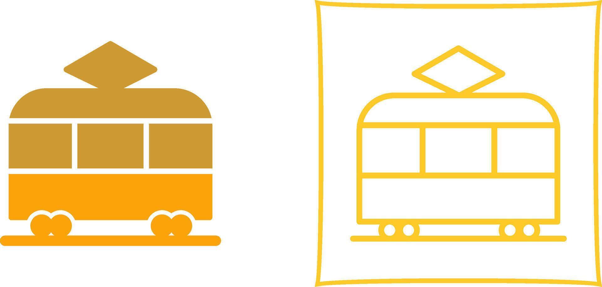 icône de vecteur de tramway