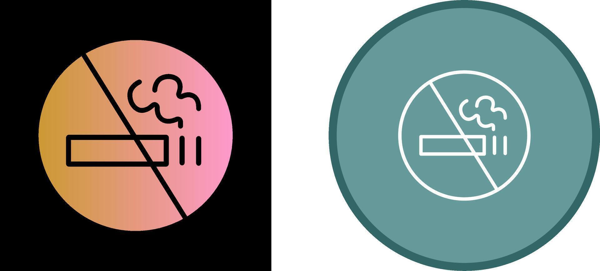 icône de vecteur de signe non fumeur