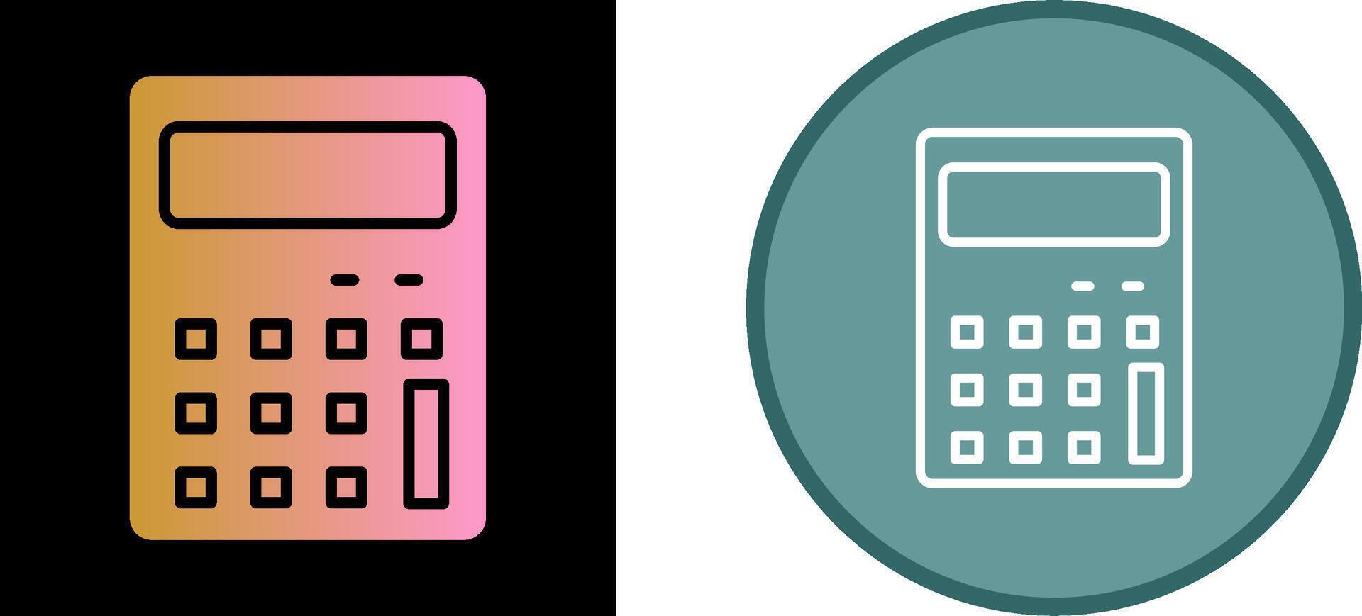 icône de vecteur de calculatrice