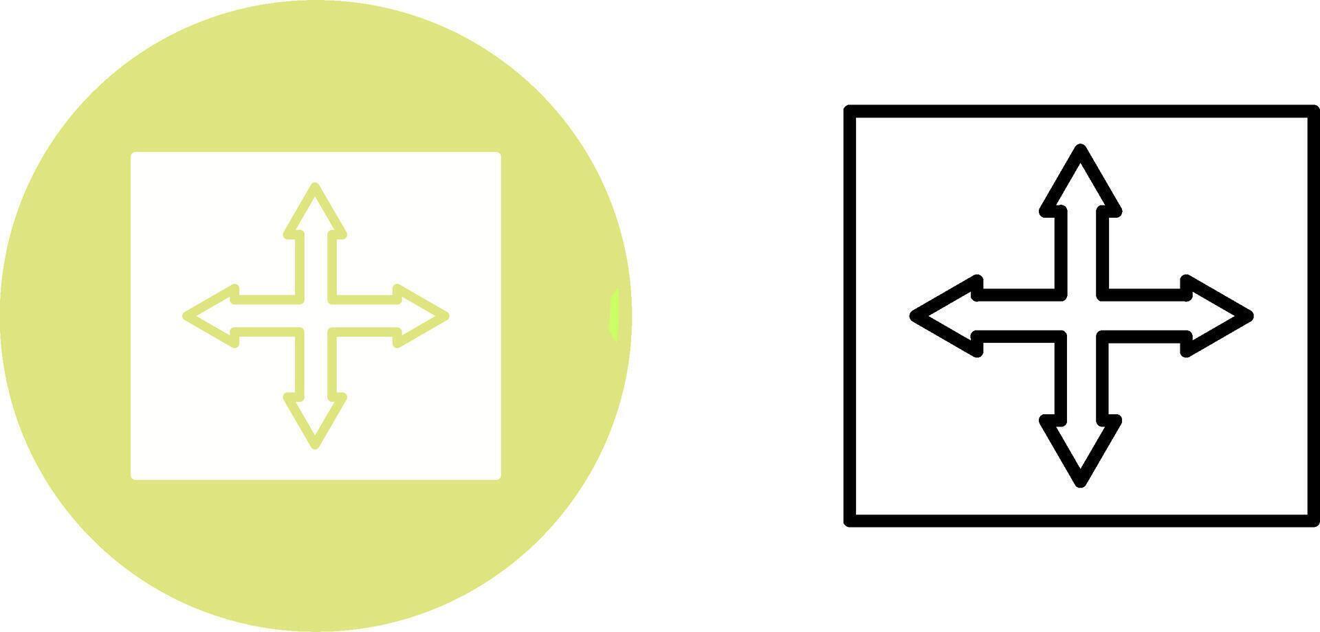 icône de vecteur de directions