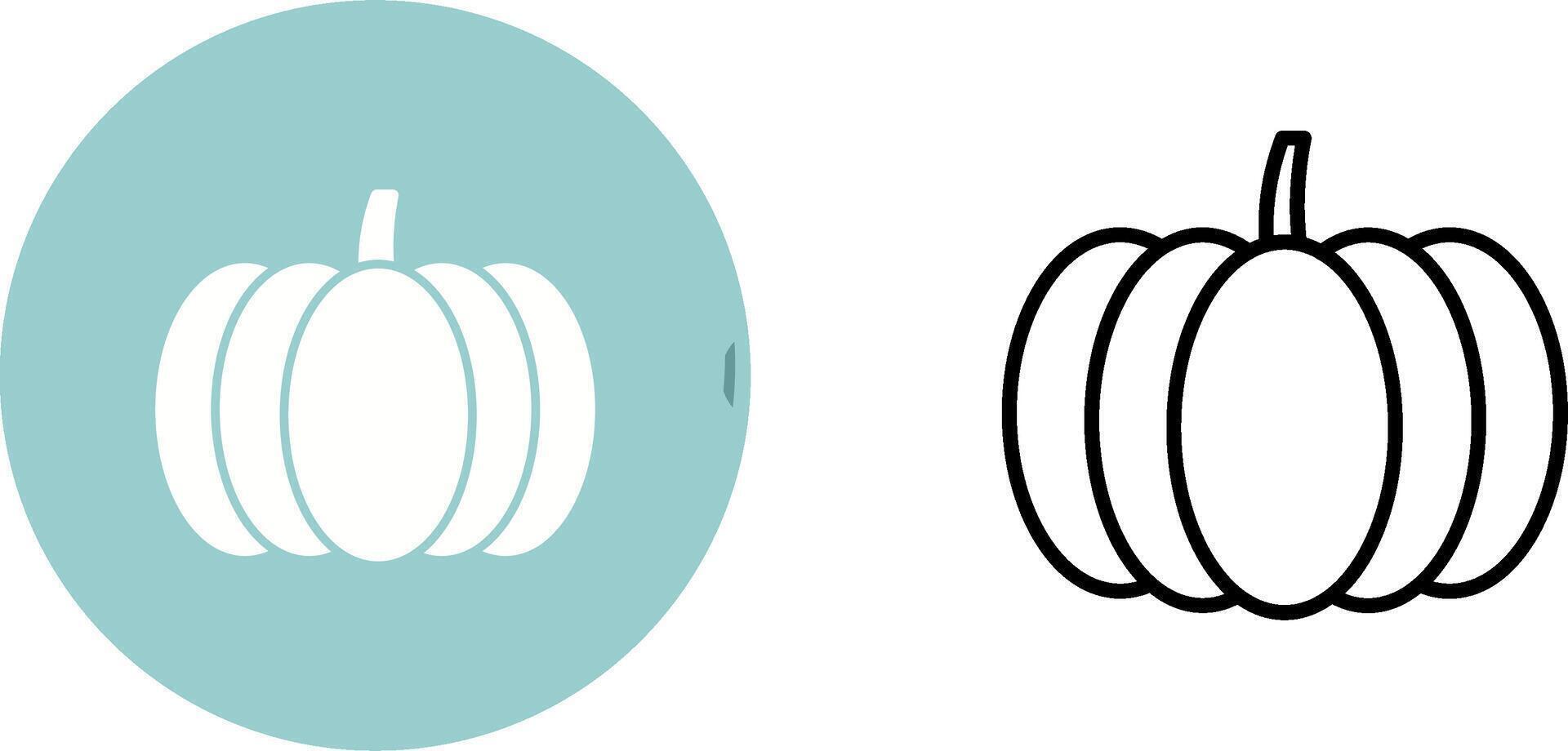 icône de vecteur de citrouille