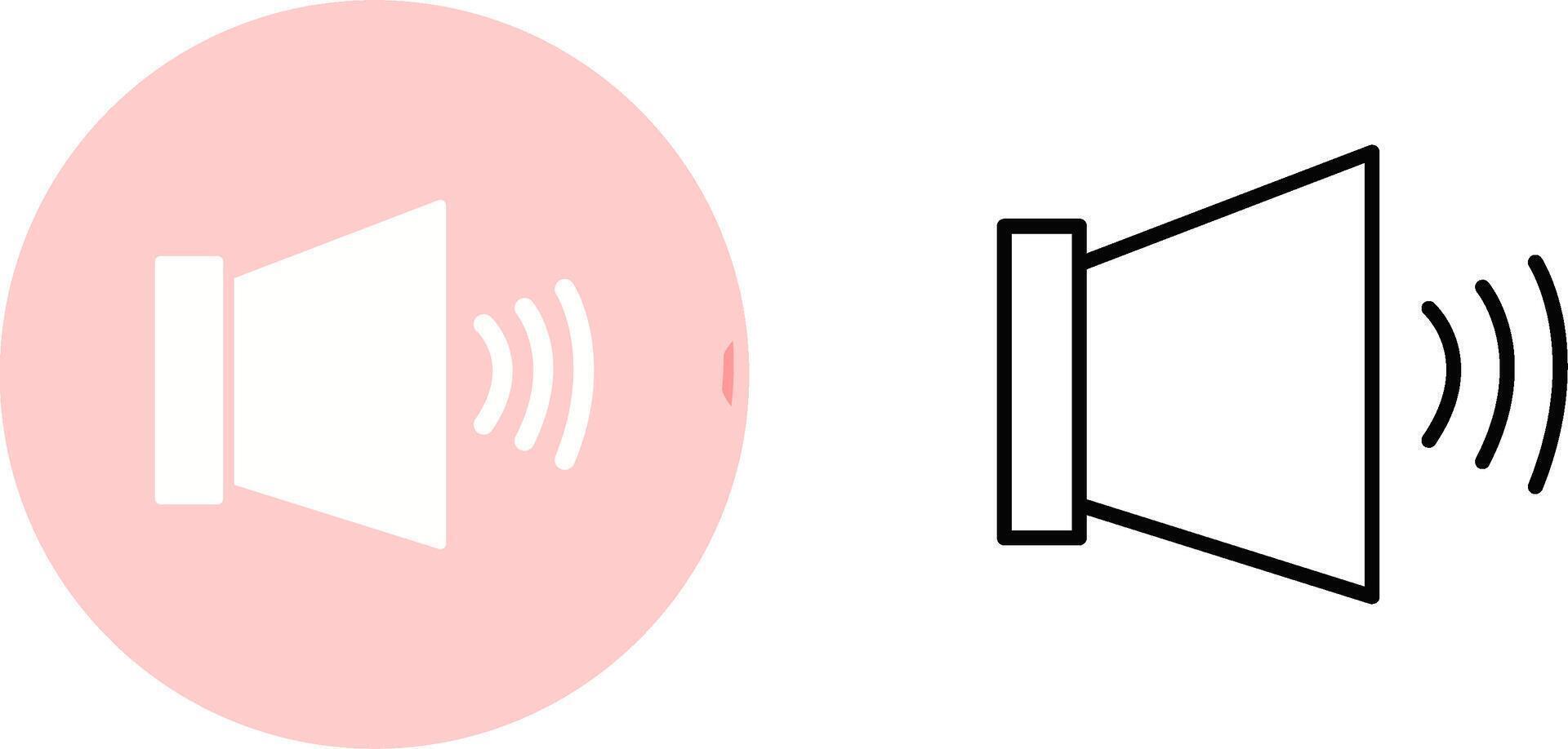icône de vecteur de volume audio élevé