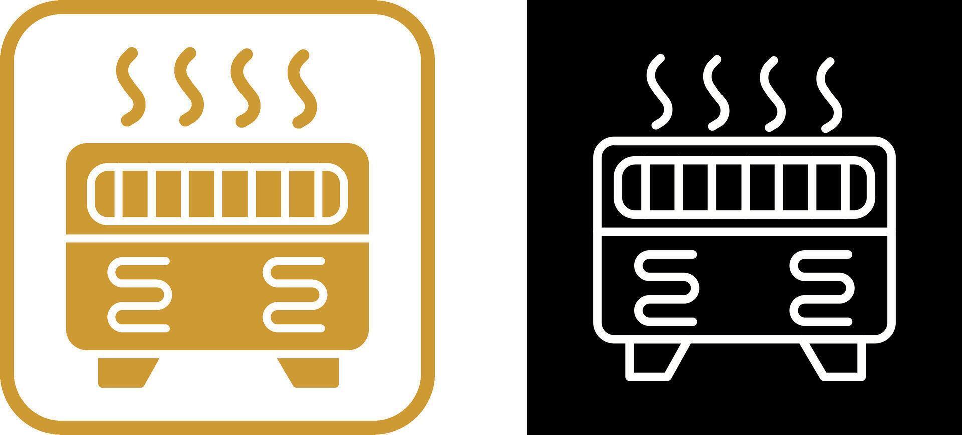 icône de vecteur de chauffage par convection
