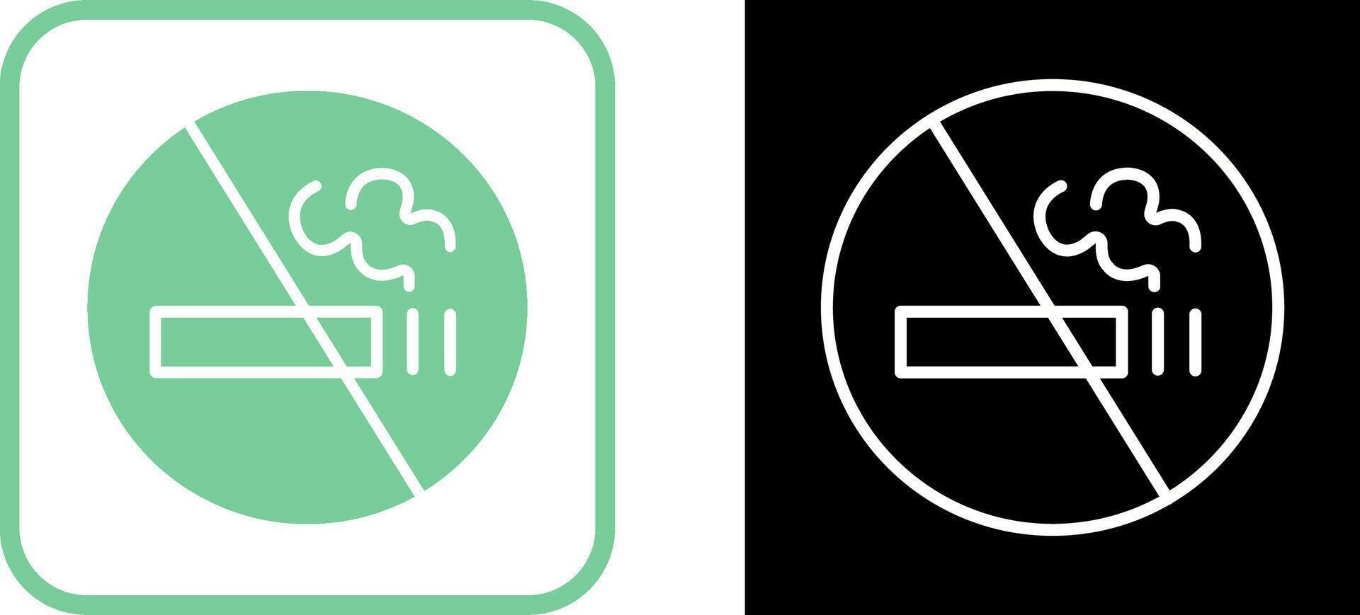 icône de vecteur de signe non fumeur