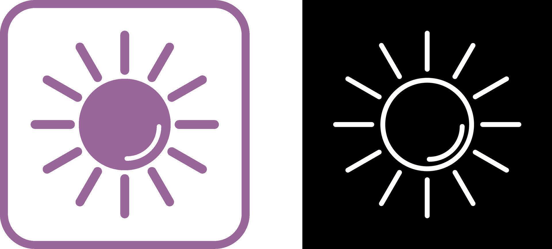 icône de vecteur de rayonnement uv