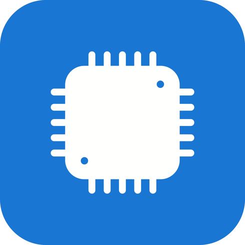 Illustration vectorielle d&#39;icône de processeur vecteur