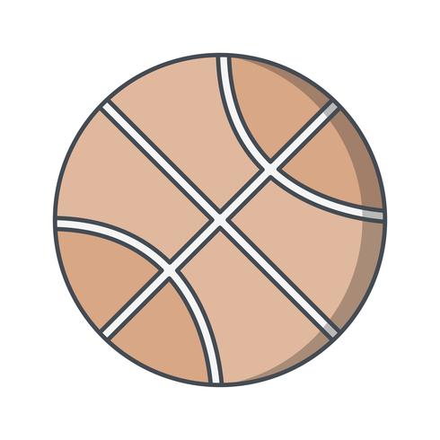 Illustration vectorielle de basket-ball icône vecteur