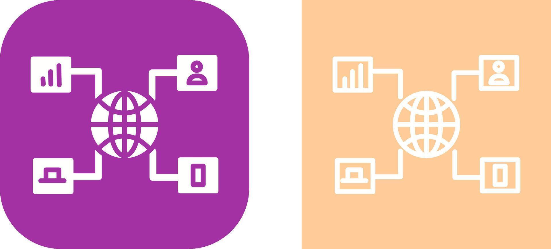 icône de vecteur de marketing en ligne