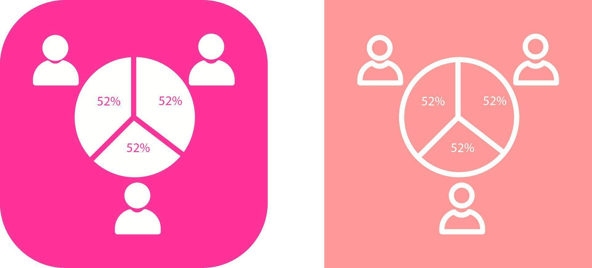 icône de vecteur de statistiques de candidat