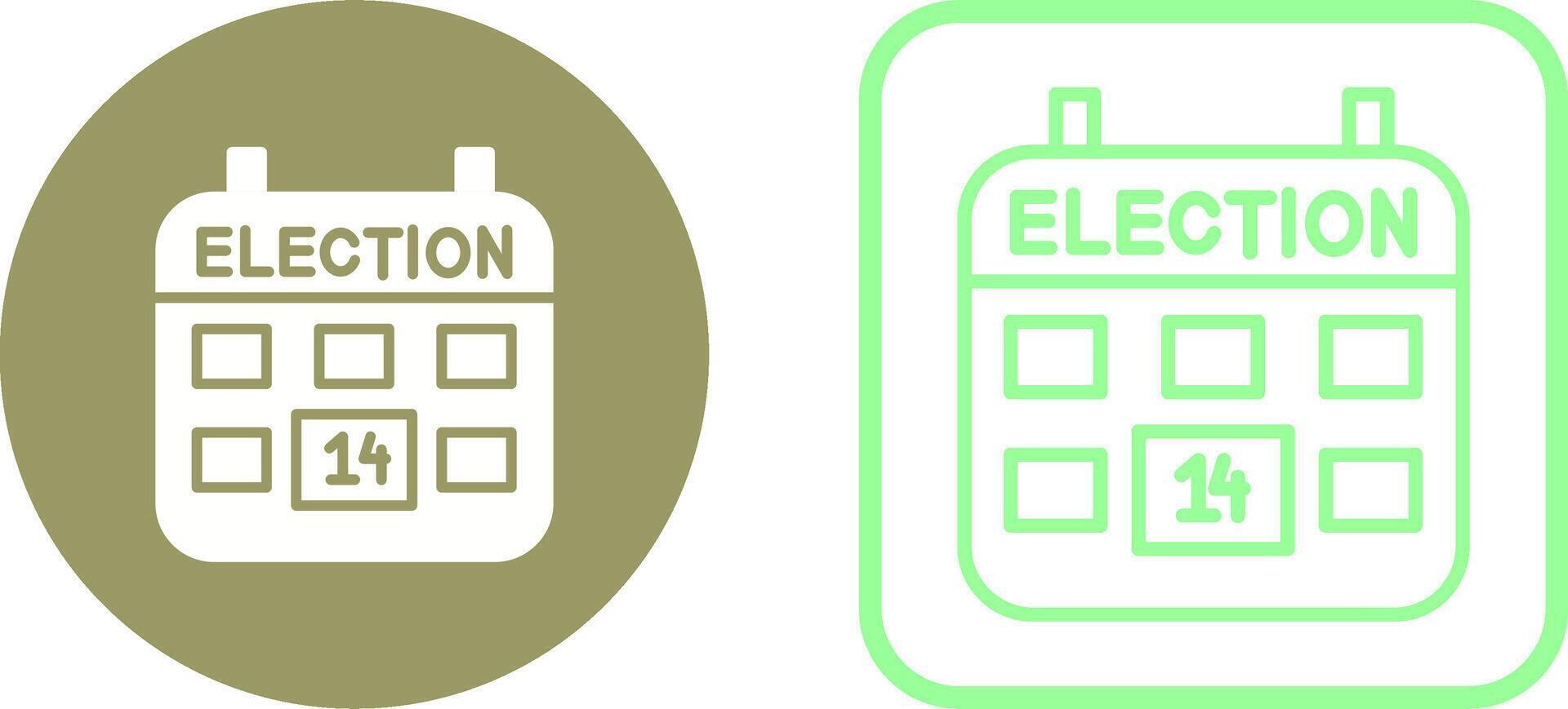 icône de vecteur de jour d'élection