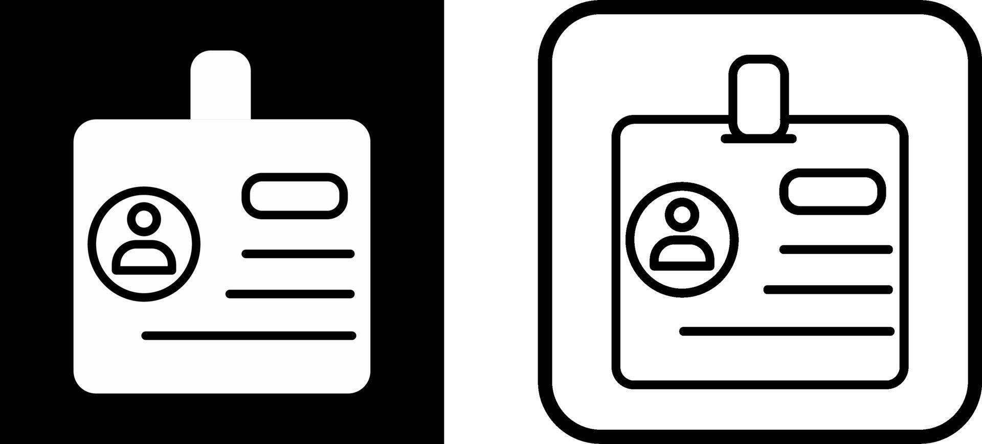 icône de vecteur d'identification