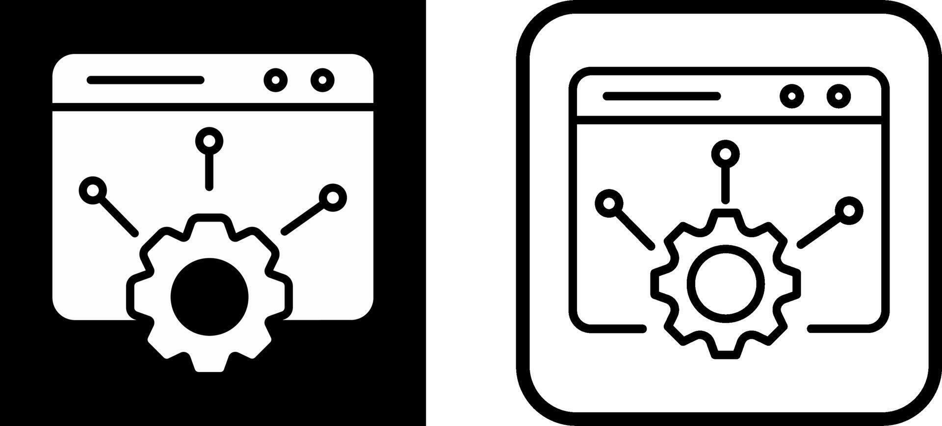 icône de vecteur de réglage web