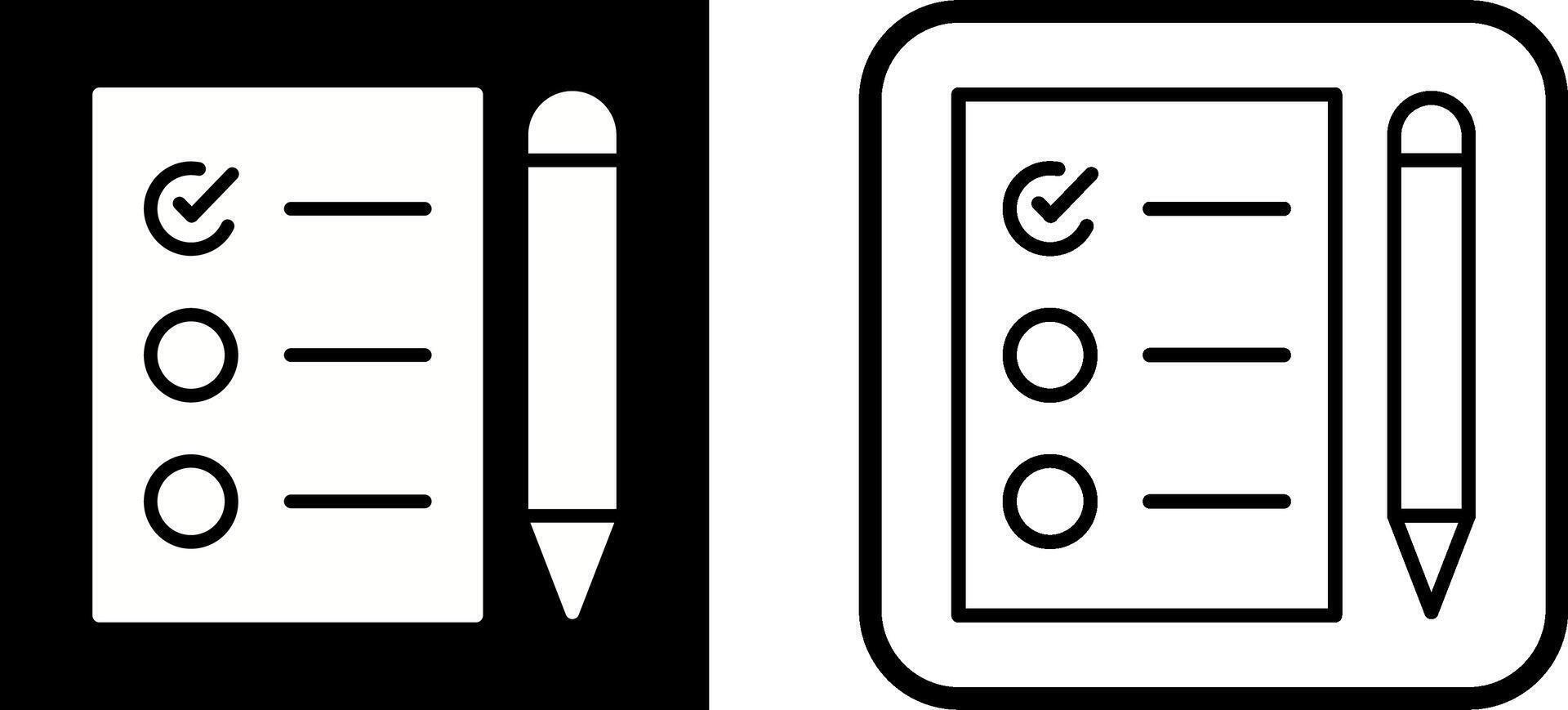 icône de vecteur de liste de tâches