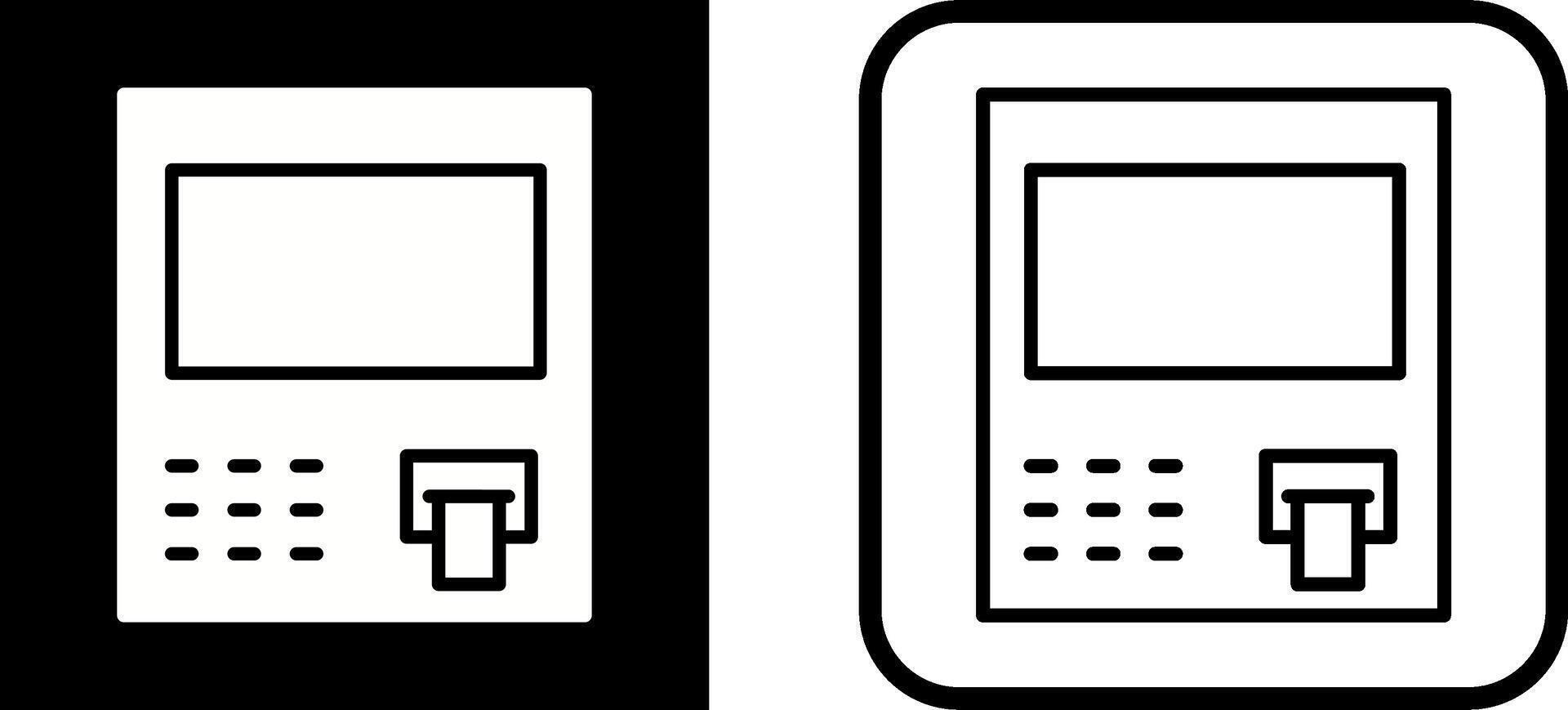 icône de vecteur de guichet automatique