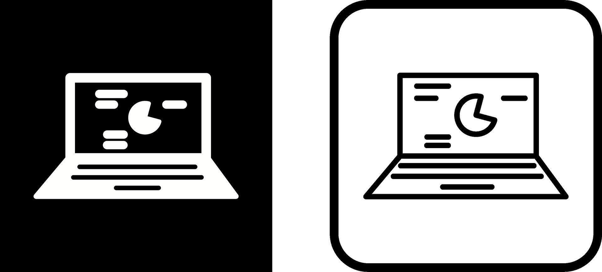 icône de vecteur de statistiques en ligne