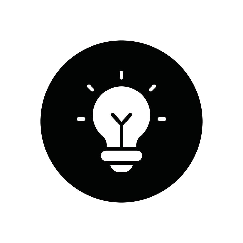 icône de glyphe d'ampoule led vecteur
