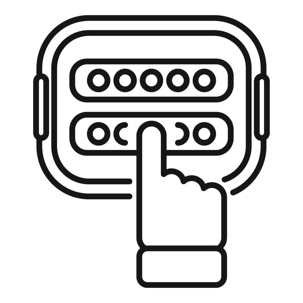 changement en ligne mot de passe icône contour vecteur. deux facteur Vérifier vecteur