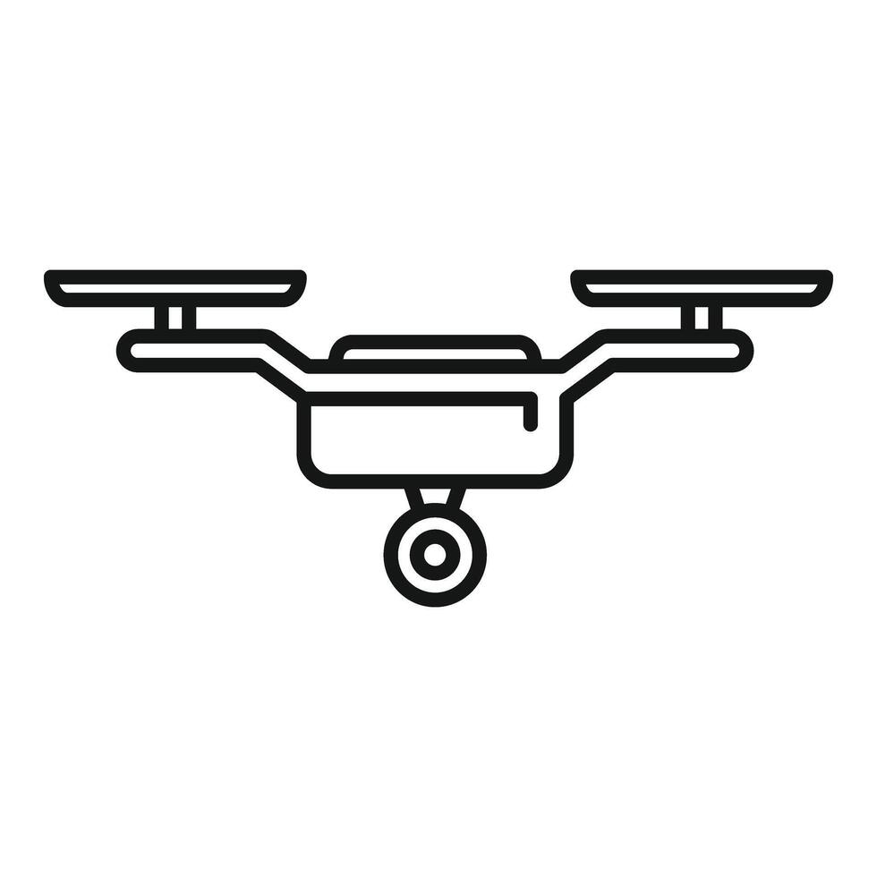 contrôle drone cinéma icône contour vecteur. un service pilote vecteur
