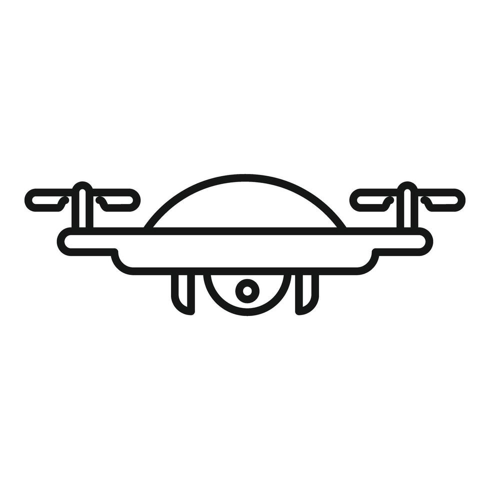 Créatif drone tournage icône contour vecteur. Créatif moderne vecteur
