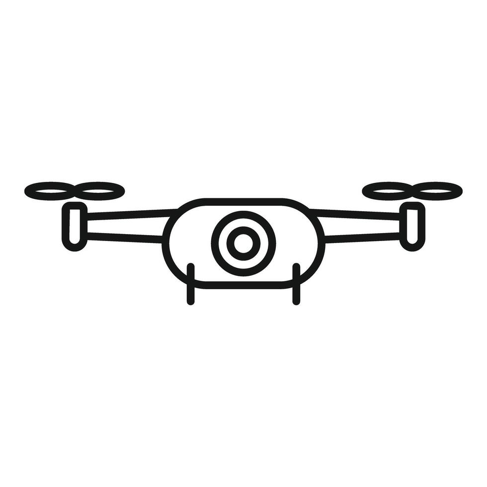 drone direct icône contour vecteur. scène cinéma opérateur vecteur